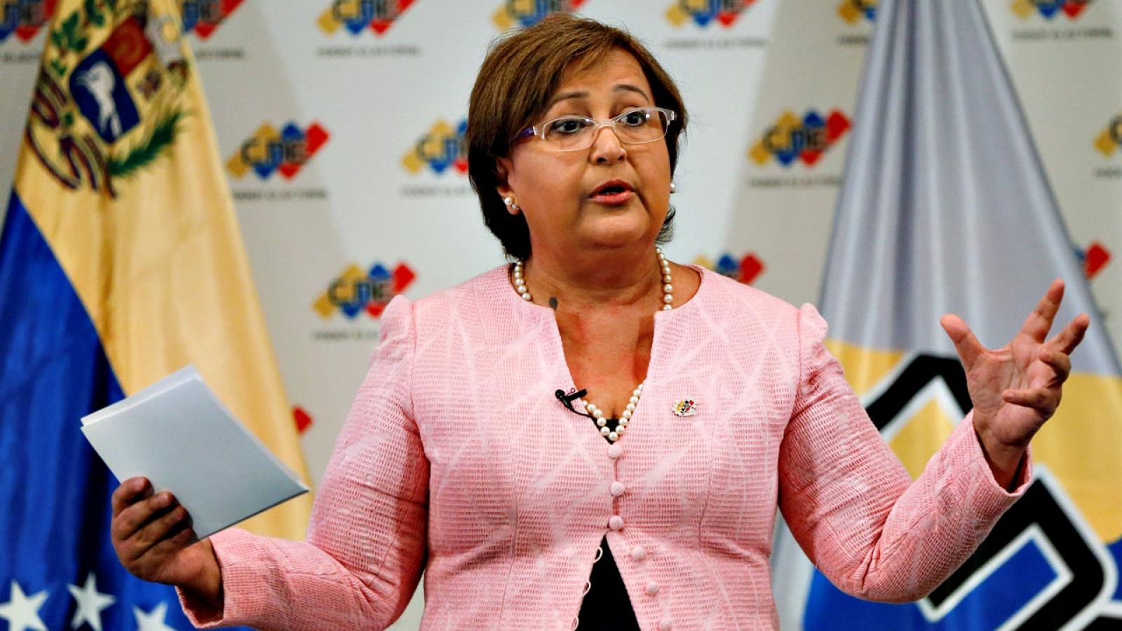 La presidenta del Consejo Nacional Electoral de Venezuela, Tibisay Lucena