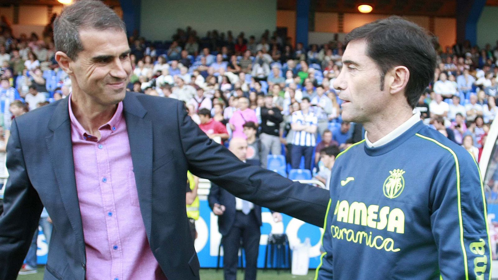 El ya exentrenador del Villarreal, Marcelino, en el pasado amistoso contra el Deportivo