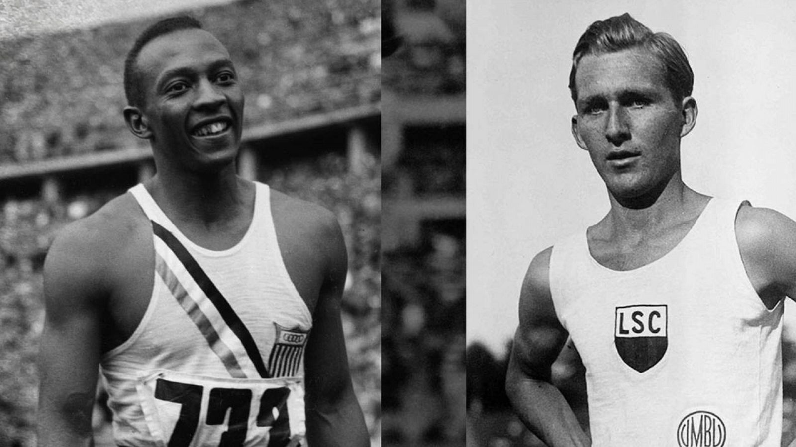 Jesse Owens y Lutz Long