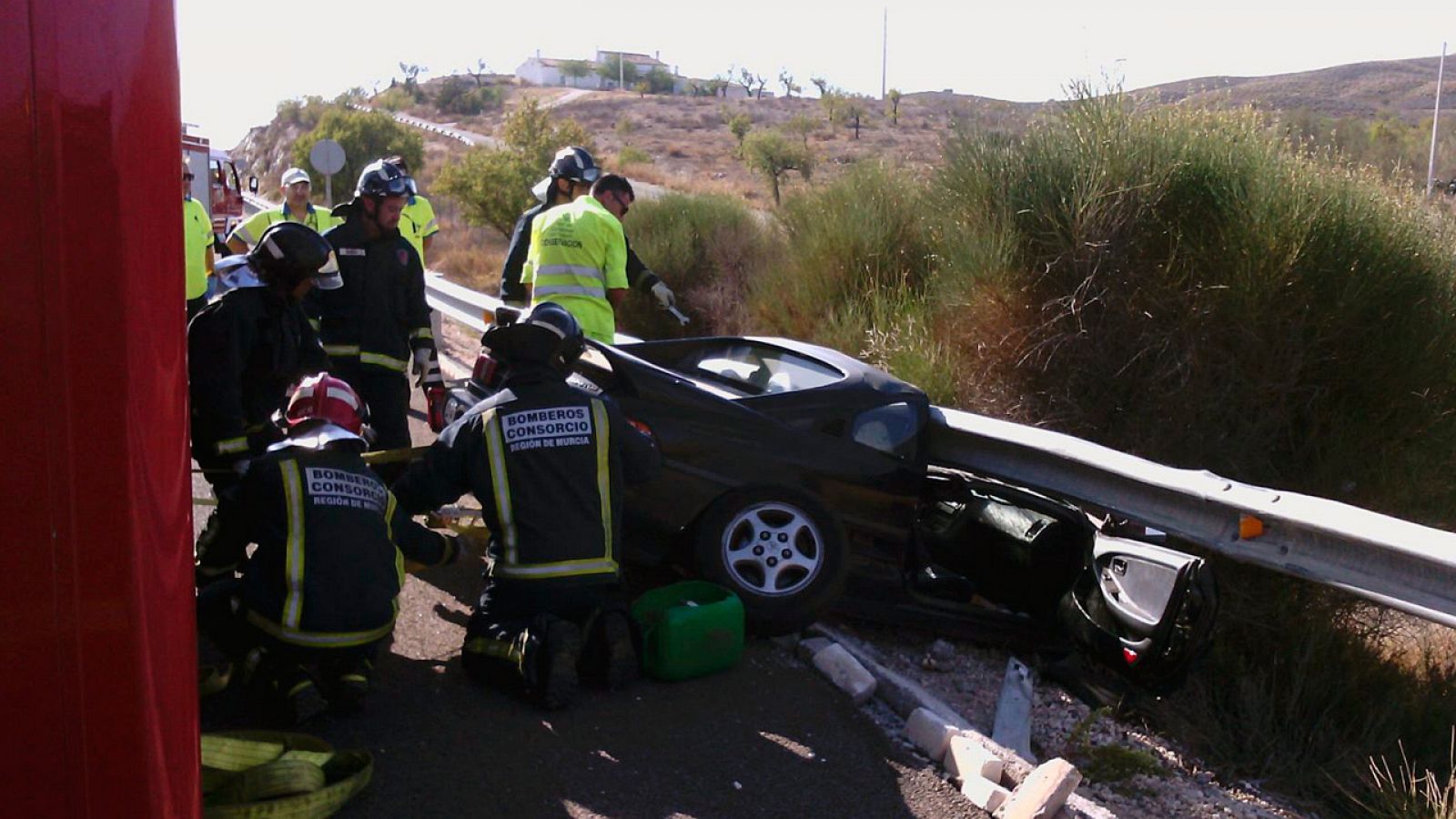 Un mujer muere en un accidente en la autovía A-91 en Puerto Lumbreras