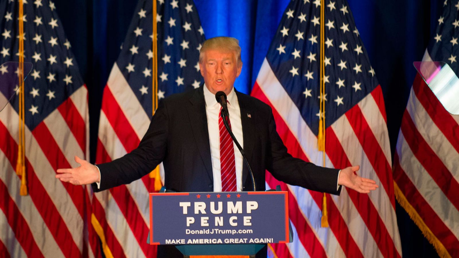 El candidato republicano, Donald Trump, durante un acto de campaña en Youngstown, Ohio este 15 de agosto.
