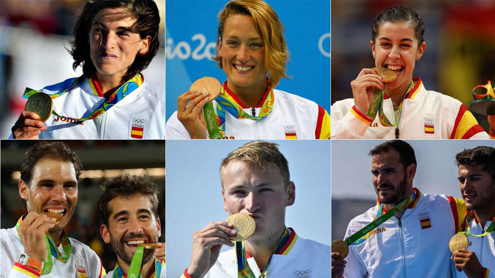 Los seis medellistas de oro de España en Río 2016