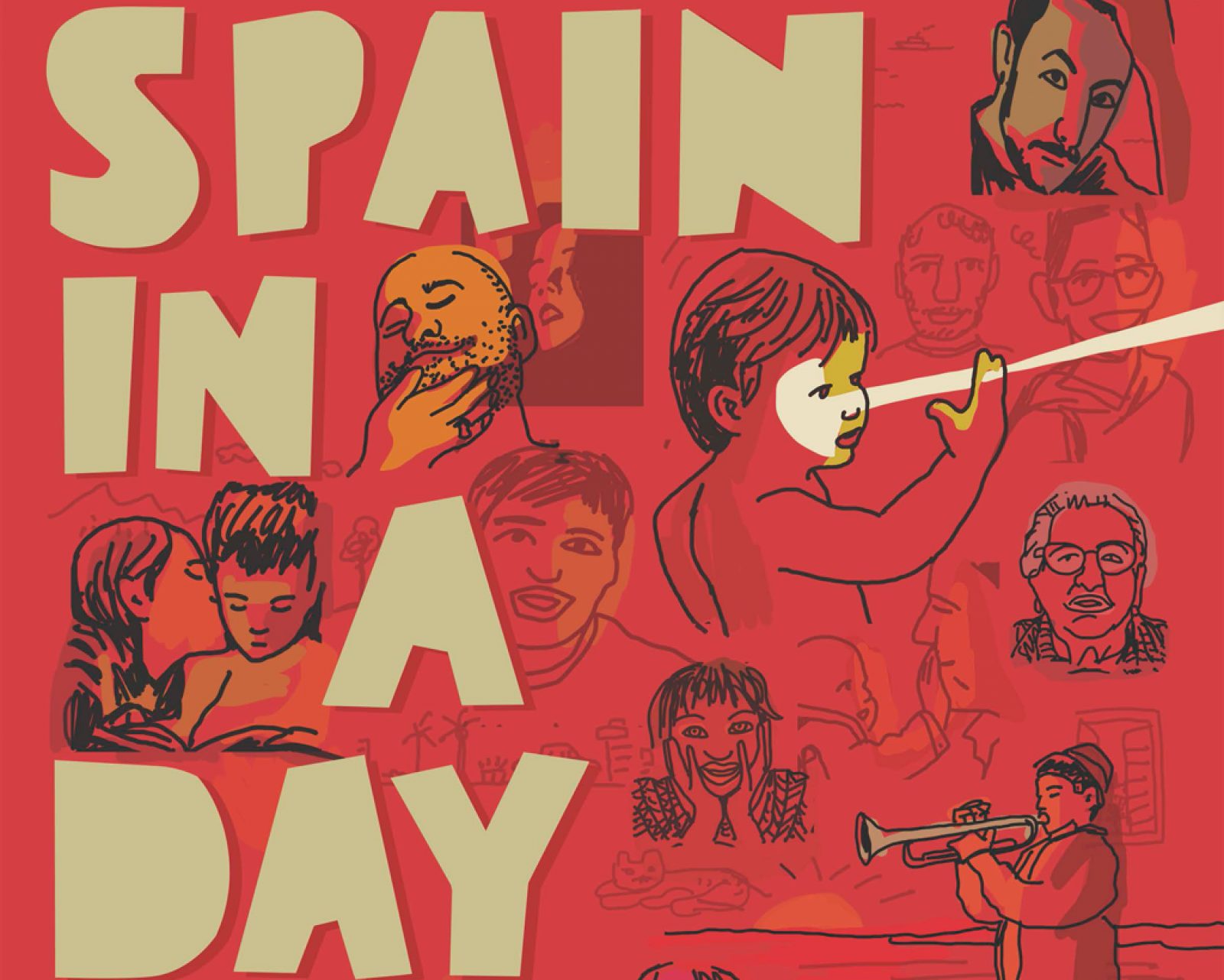 Cartel de 'Spain in a day' de Javier Mariscal