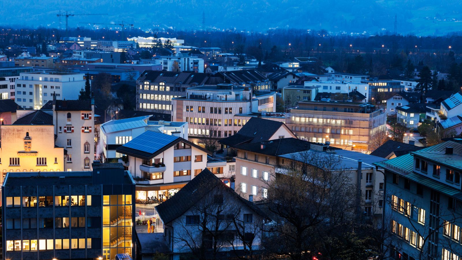 Panorámica de Vaduz, capital del Principado de Liechtenstein