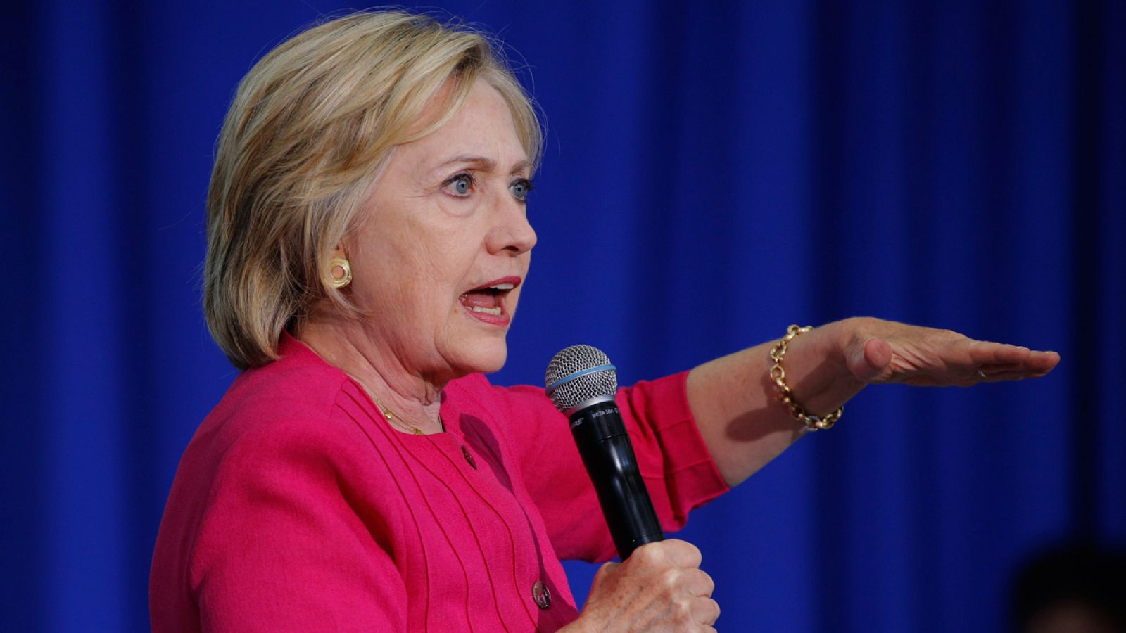La candidata demócrata, Hillary Clinton, en una imagen del pasado 16 de agosto en un acto de campaña en Philadelphia, Pensilvania.