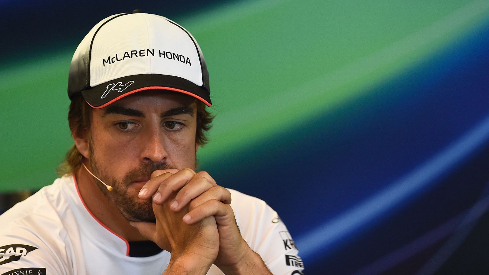 El piloto español Fernando Alonso, en rueda de prensa