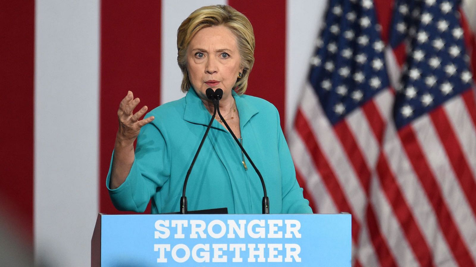 Hillary Clinton durante un acto de campaña en Reno, Nevada (EE.UU.).