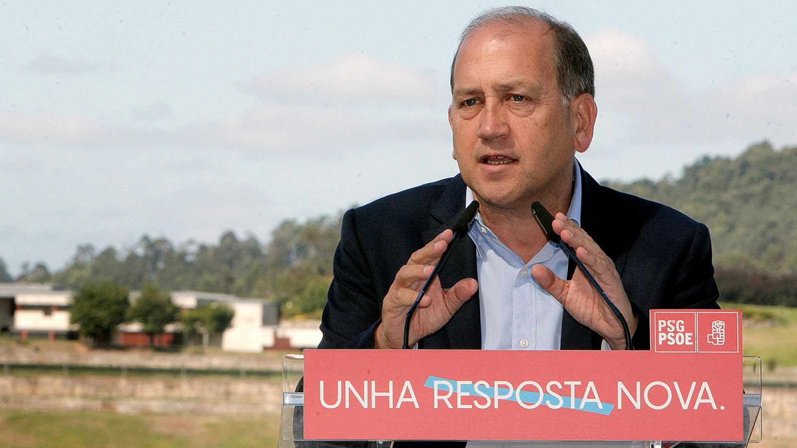 El candidato del PSdG a la presidencia de la Xunta, Xoaquín Fernández Leiceaga.