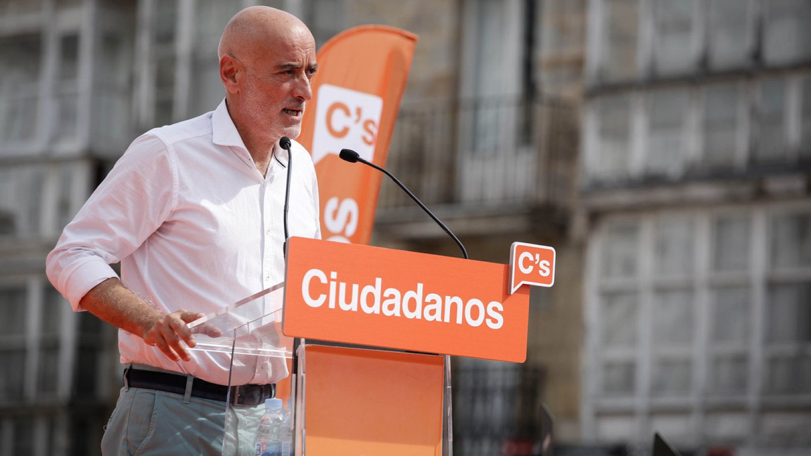 El líder de Ciudadanos en el País Vasco y candidato a lehendakari, Nicolás de Miguel