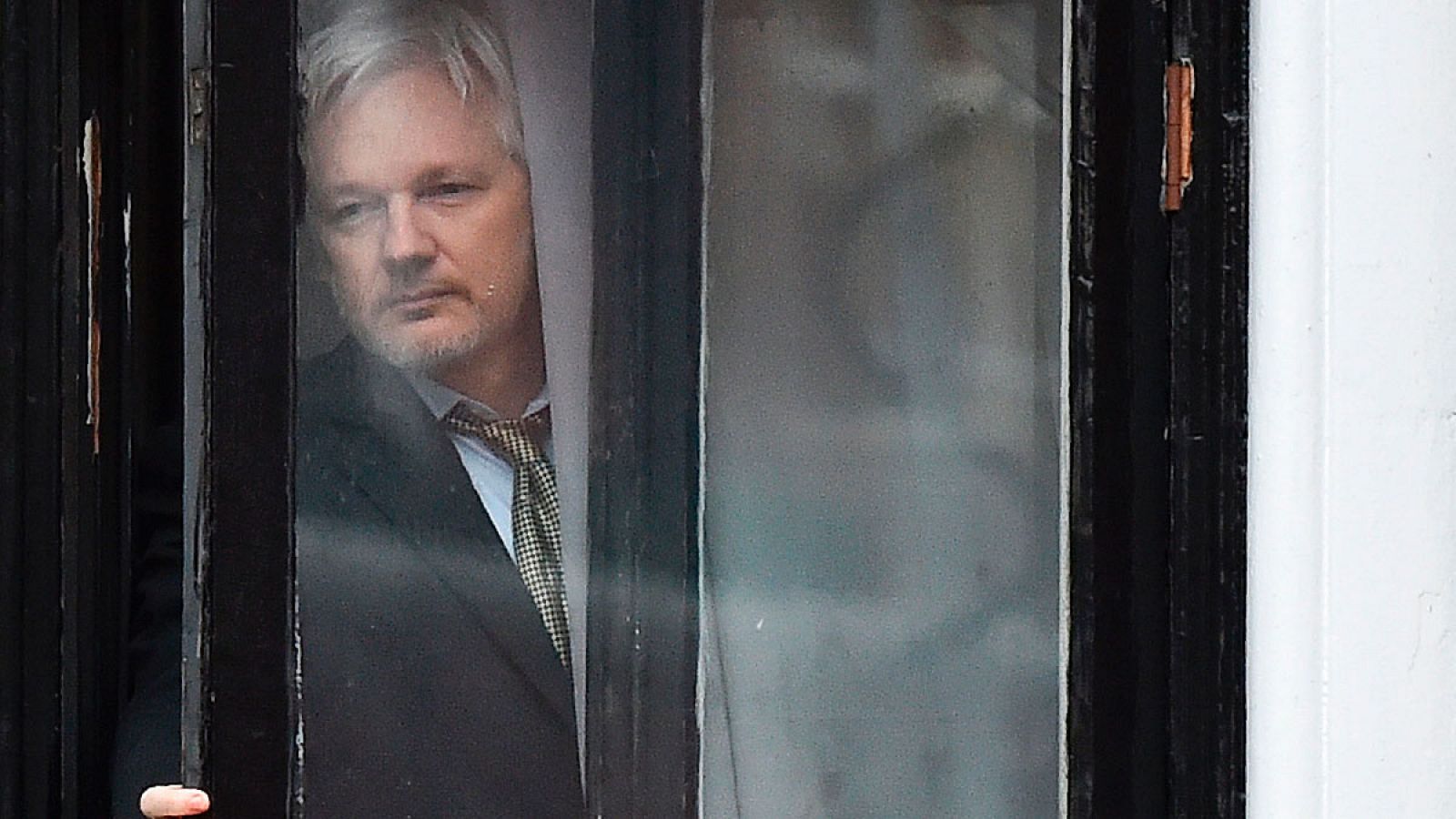 Julian Assange en la embajada de Ecuador en Londres en una imagen de febrero de 2016