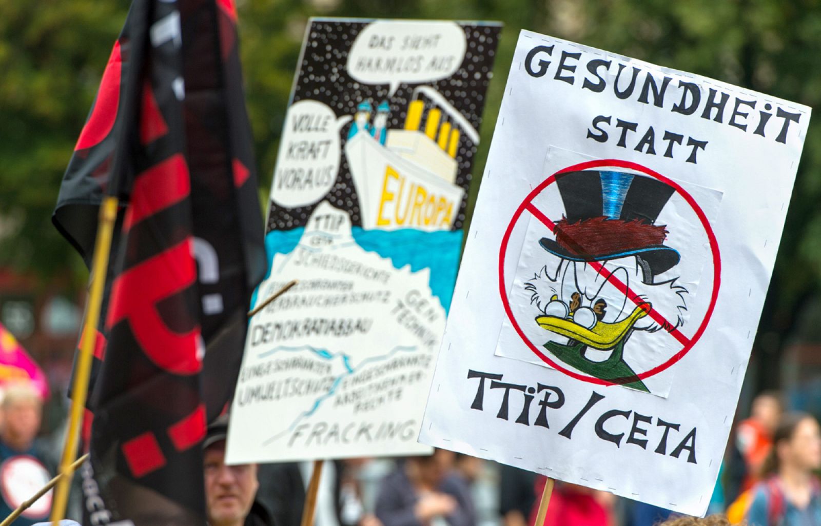 Protesta en Alemania contra el TTIP