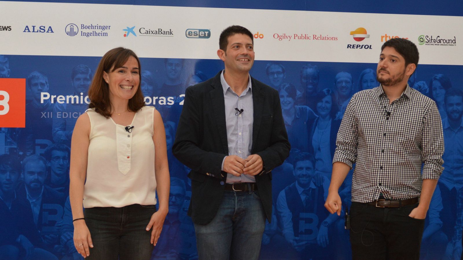 Nuria Padrós, Raúl Ordóñez y Alberto Fernández durante la presentación de Bitácoras 2016.