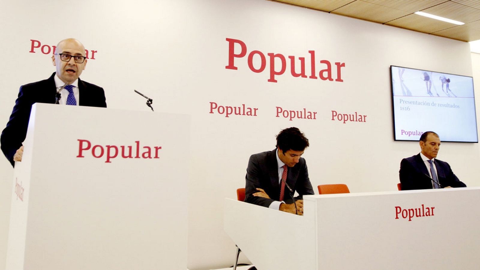 Presentación de resultados del Banco Popular