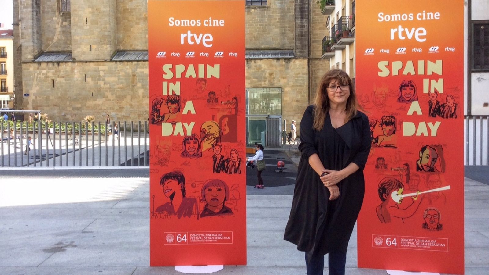 Isabel Coixet ante del pase de 'Spain in a Day' en San Sebastián.