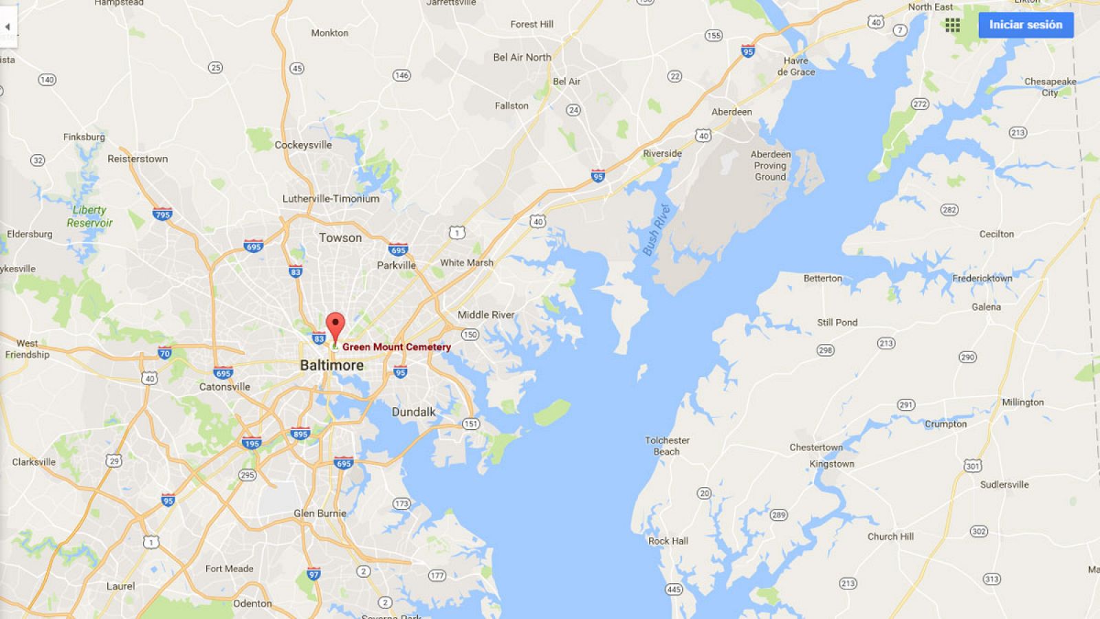Imagen de Google Maps de la zona donde ha tenido lugar el nuevo tiroteo