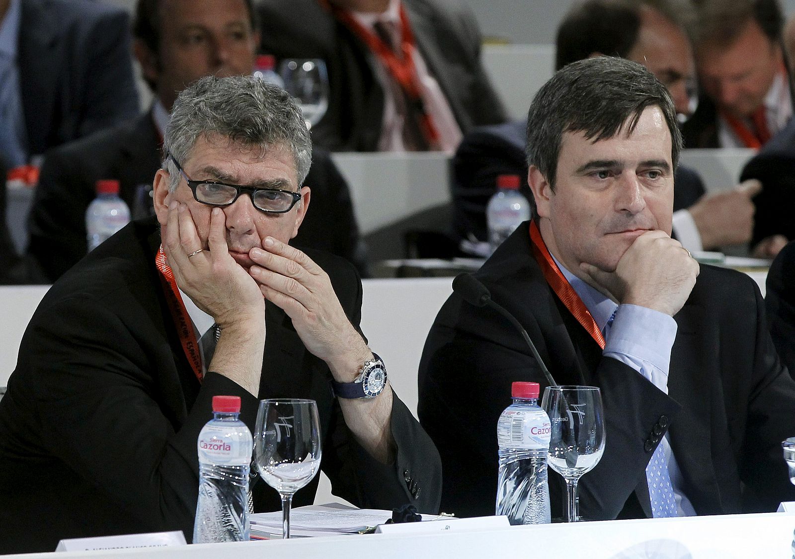 Villar y Cardenal en la asamblea de la RFEF de 2012.