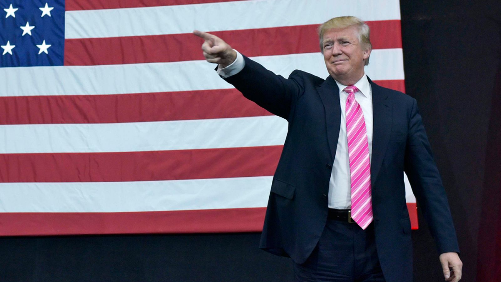 El candidato republicano Donald Trump en un mitin el pasado 1 de octubre en Manheim, Pensilvania.