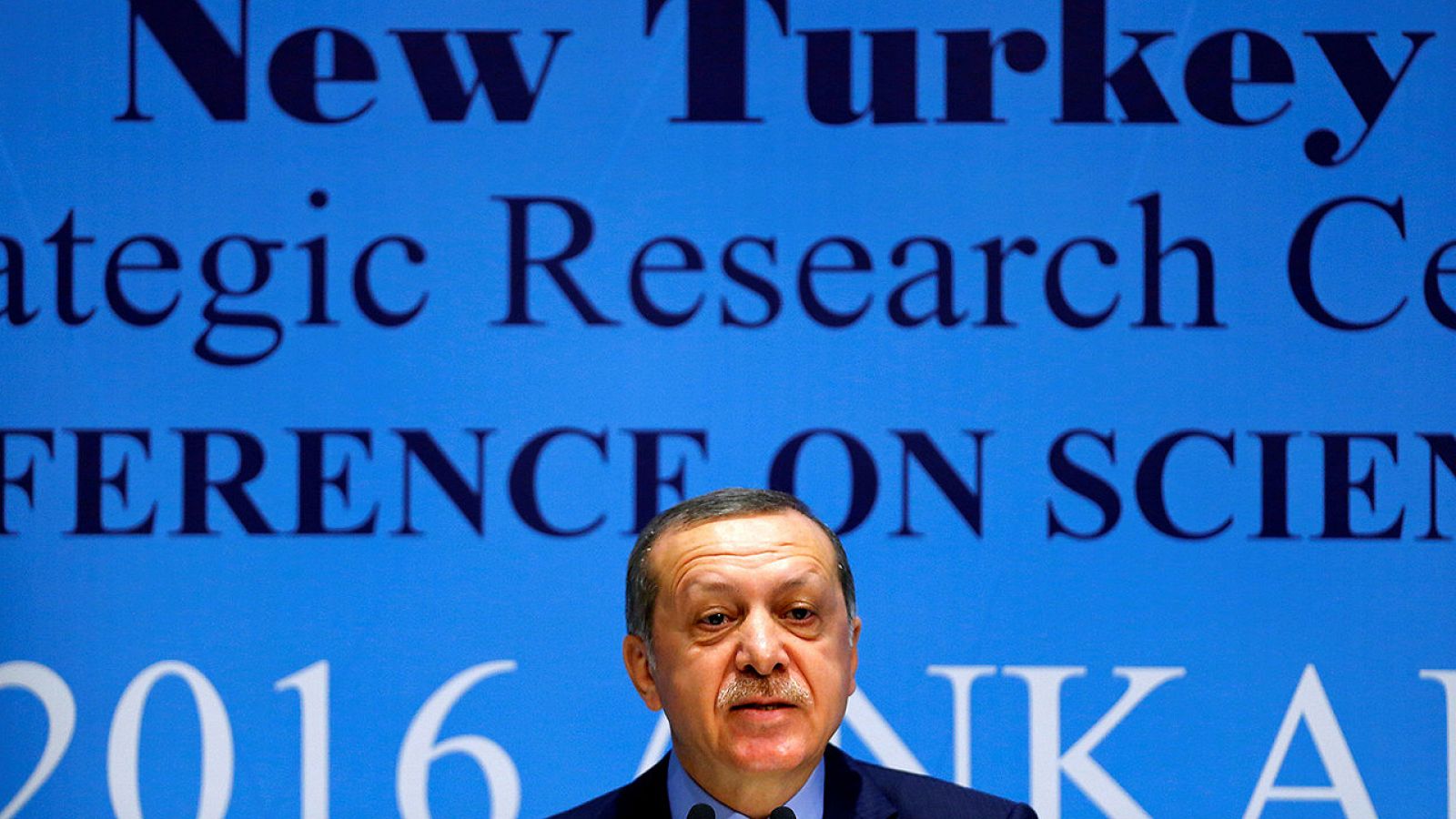 El presidente turco, Recep Tayyip Erdogan, durante un acto en Ankara, el 3 de octubre de 2016. REUTERS/Umit Bektas