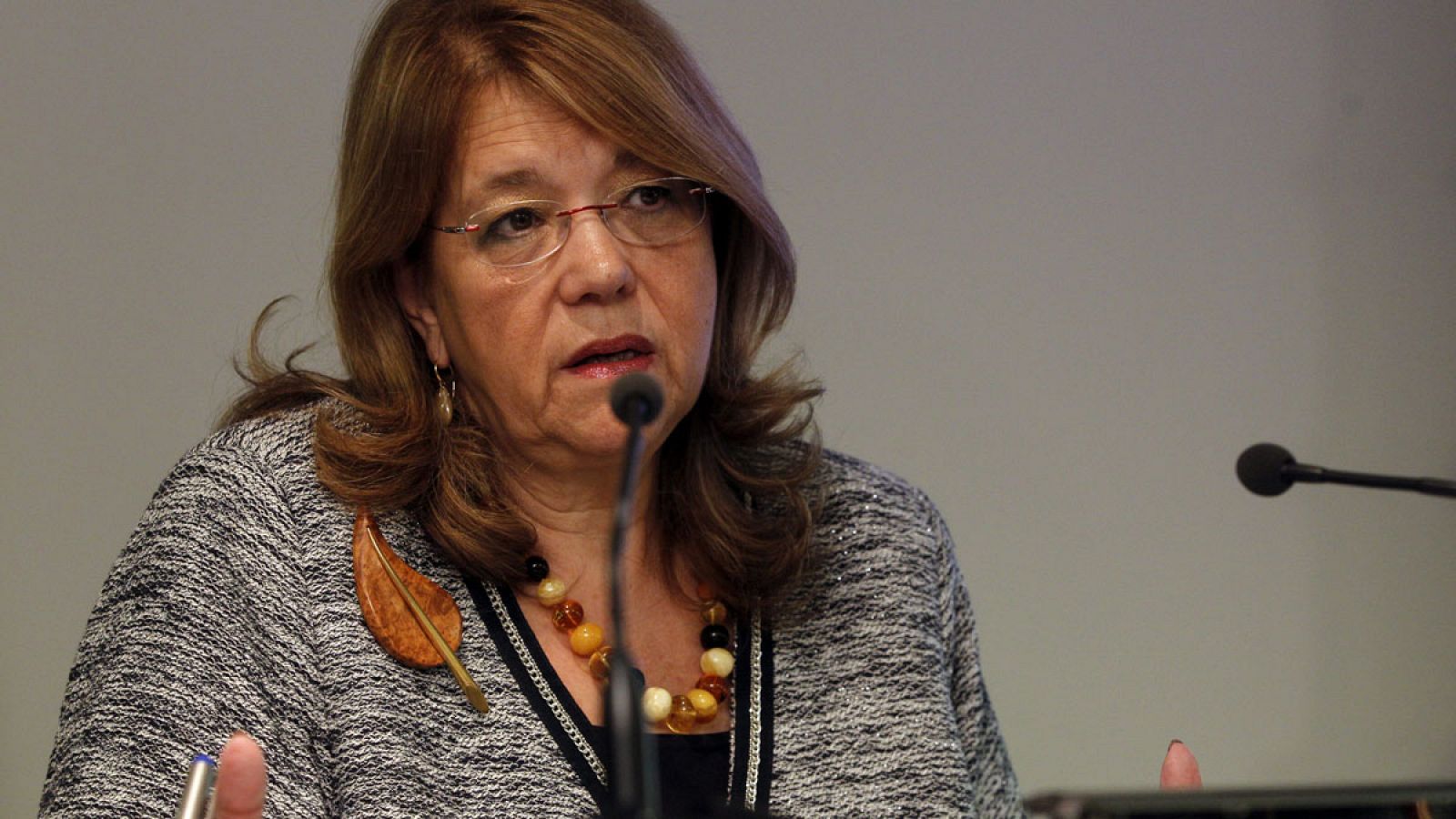 Elvira Rodríguez cuando era presidenta de la CNMV