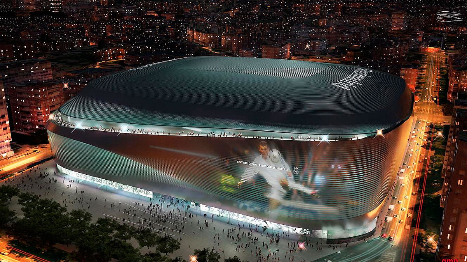 Imagen del proyecto del nuevo Santiago Bernabéu