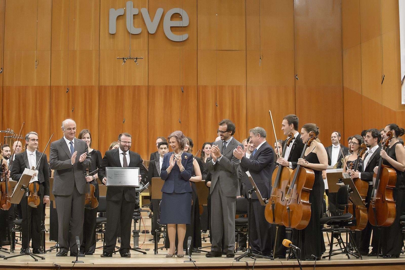 Doña Sofía y Orquesta RTVE