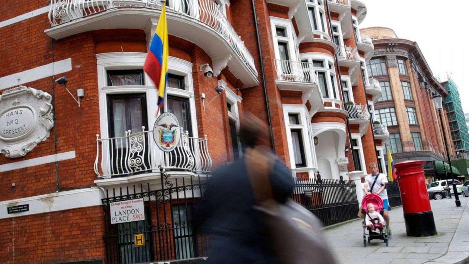 Embajada de Ecuador en Londres donde se encuentra Julian Assange