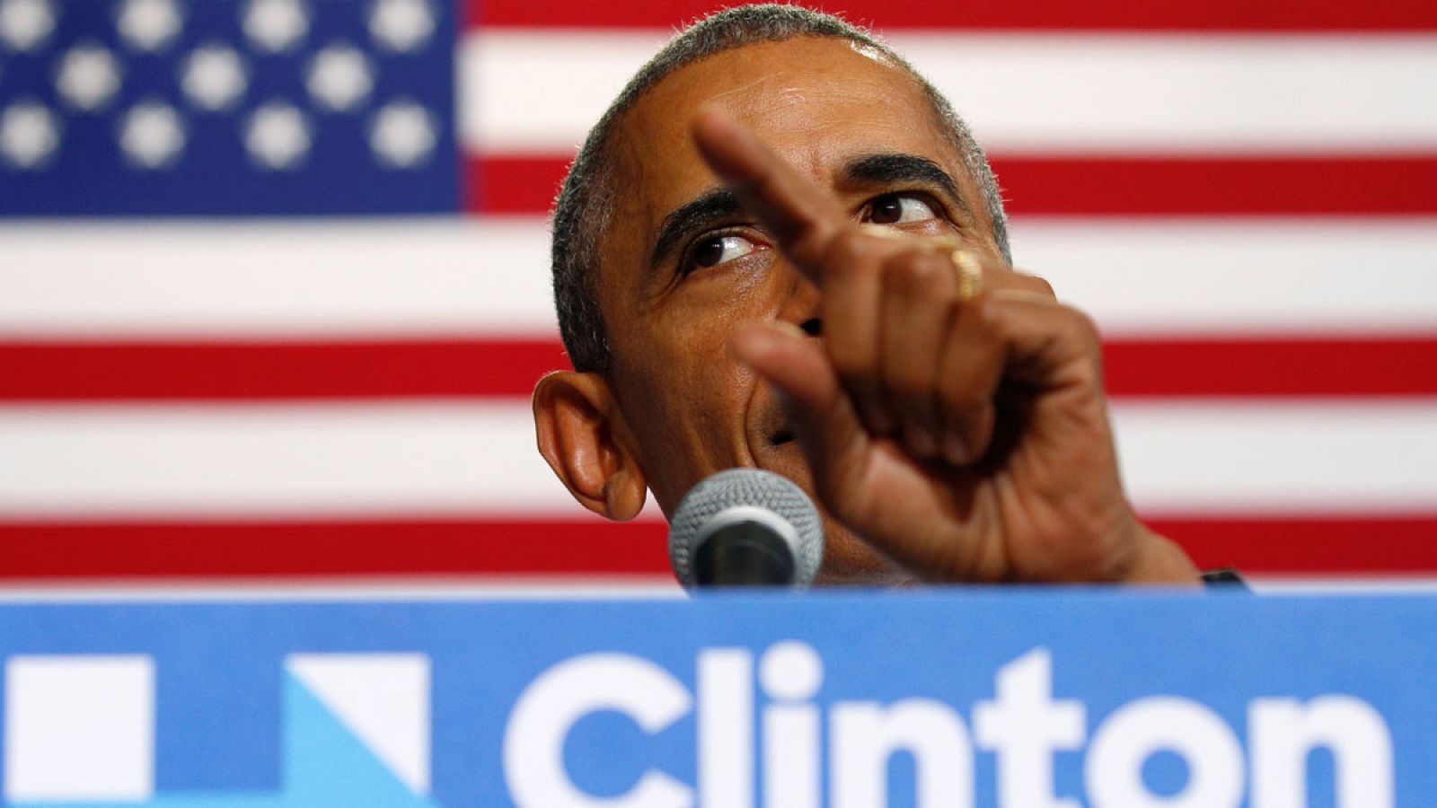 Obama durante un mitin en Miami (Florida) este jueves, 20 de octubre de 2016.