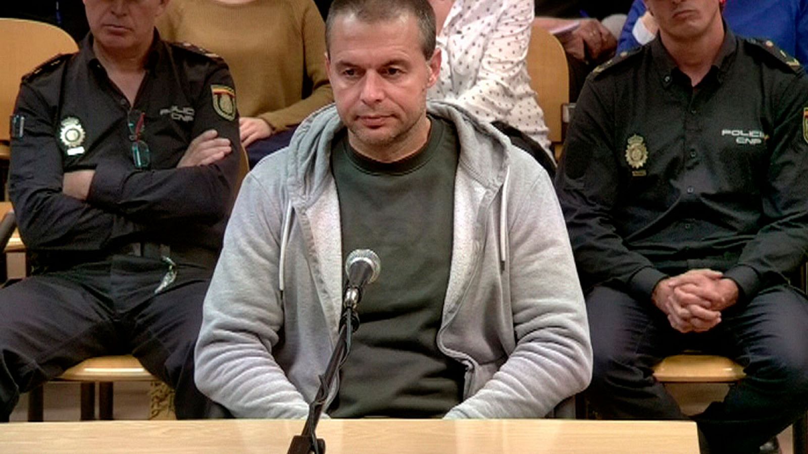 Antonio Ortiz, el presunto pederasta de Ciudad Lineal, durante el juicio