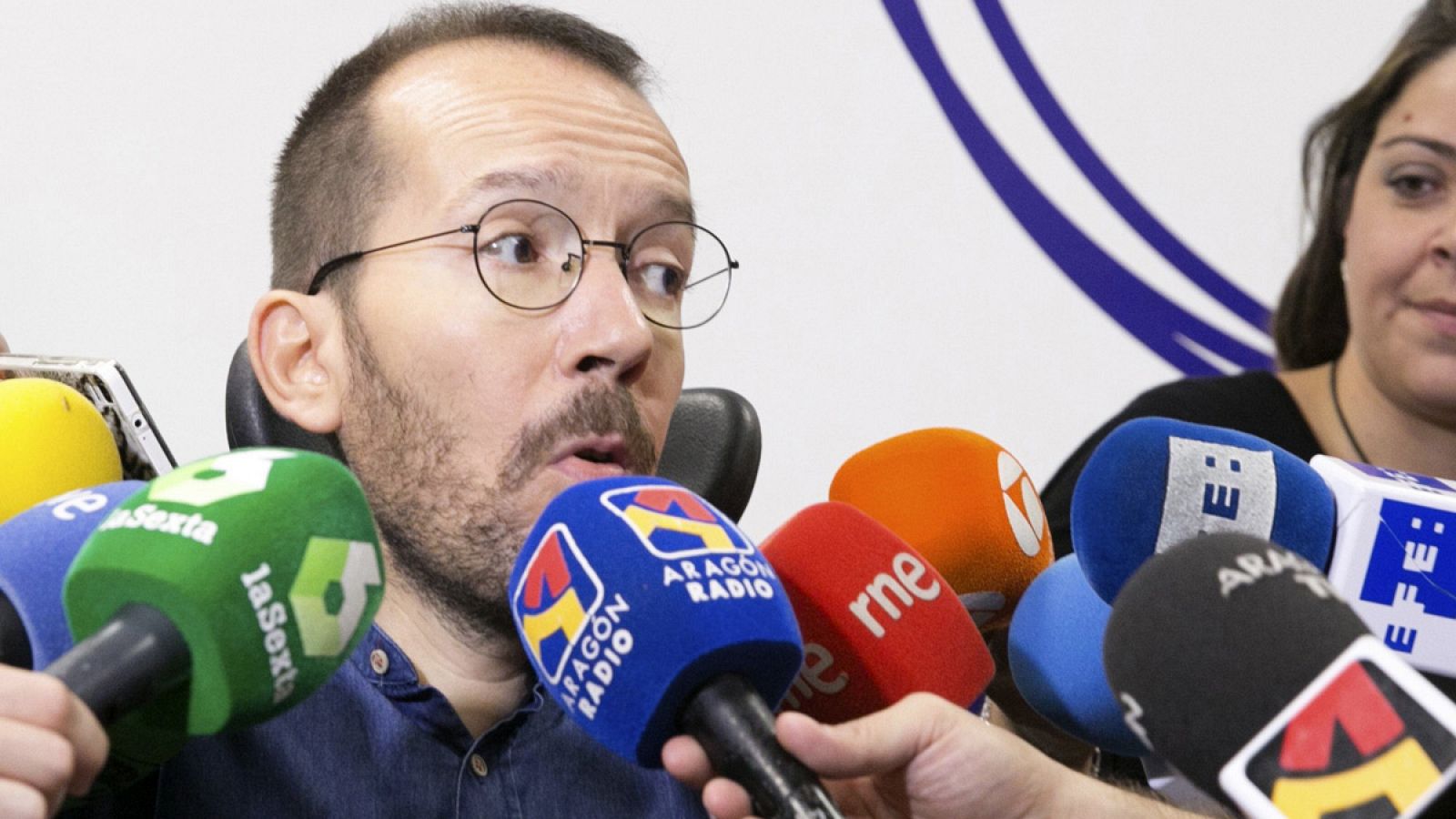 El secretario de Organización de Podemos y secretario general de Aragón, Pablo Echenique