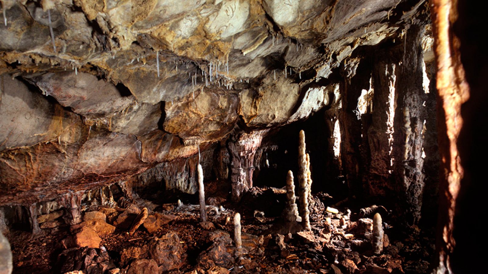 Imagen del yacimiento de La Garma, en Cantabria, donde se han hallado los restos de la piel del león de las cavernas.