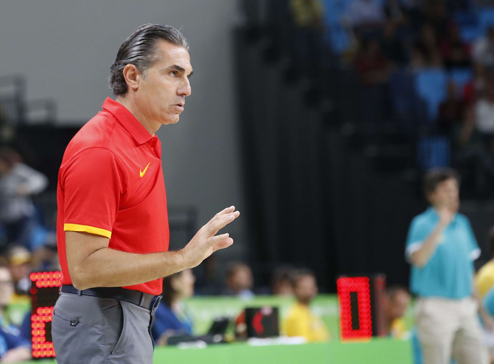 El entrenador de la selección española de baloncesto, Sergio Scariolo.