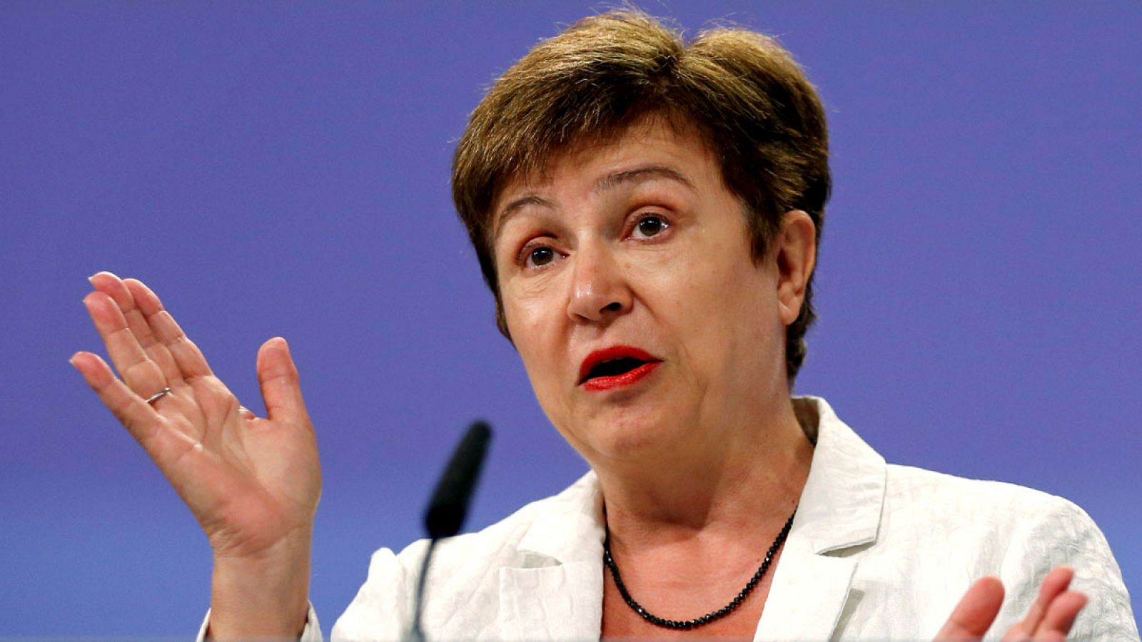 La vicepresidenta de la Comisión Europea para Presupuesto y Recursos Humanos, Kristalina Georgieva