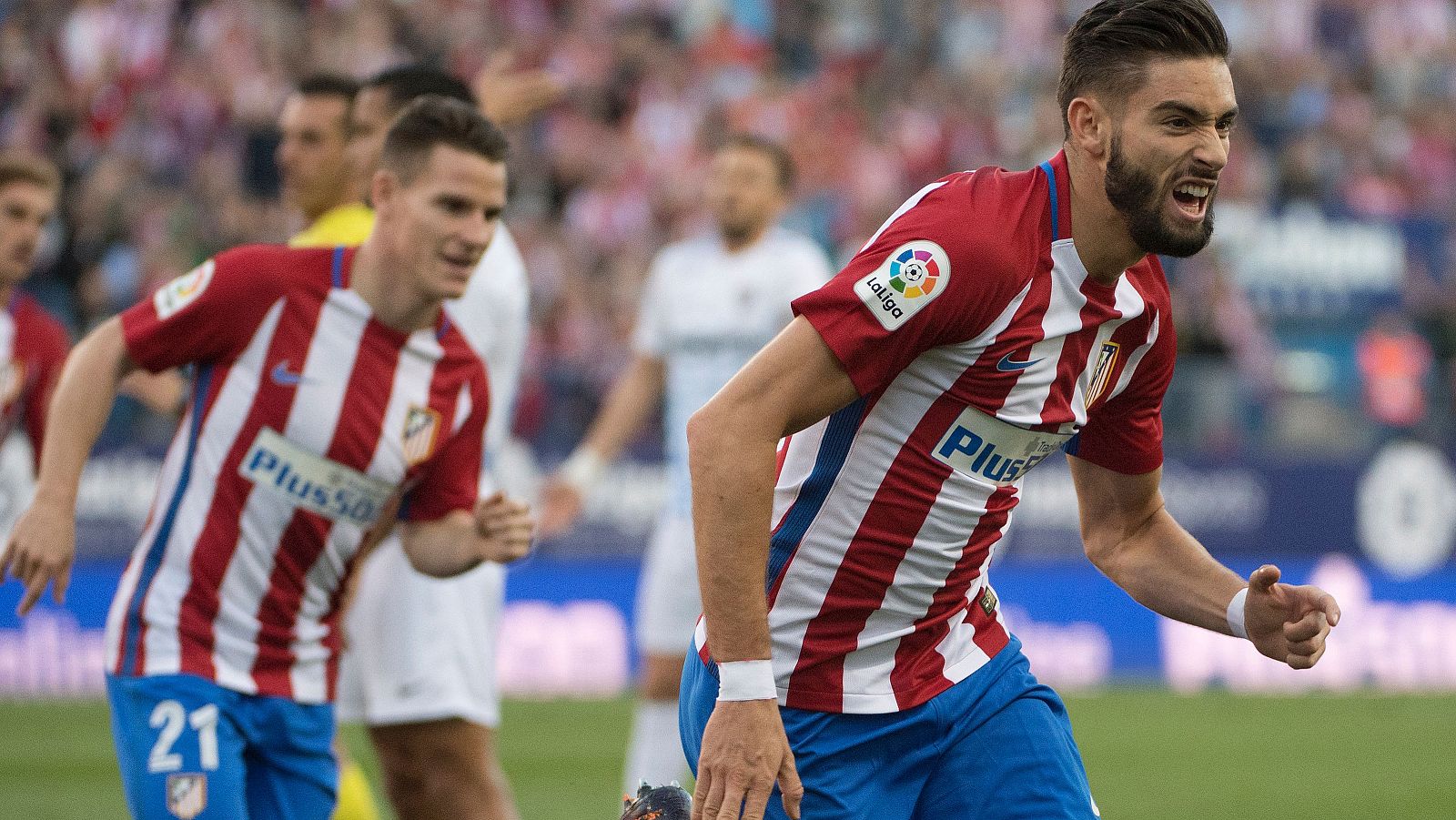 Carrasco y Gameiro, goleadores del Atlético.