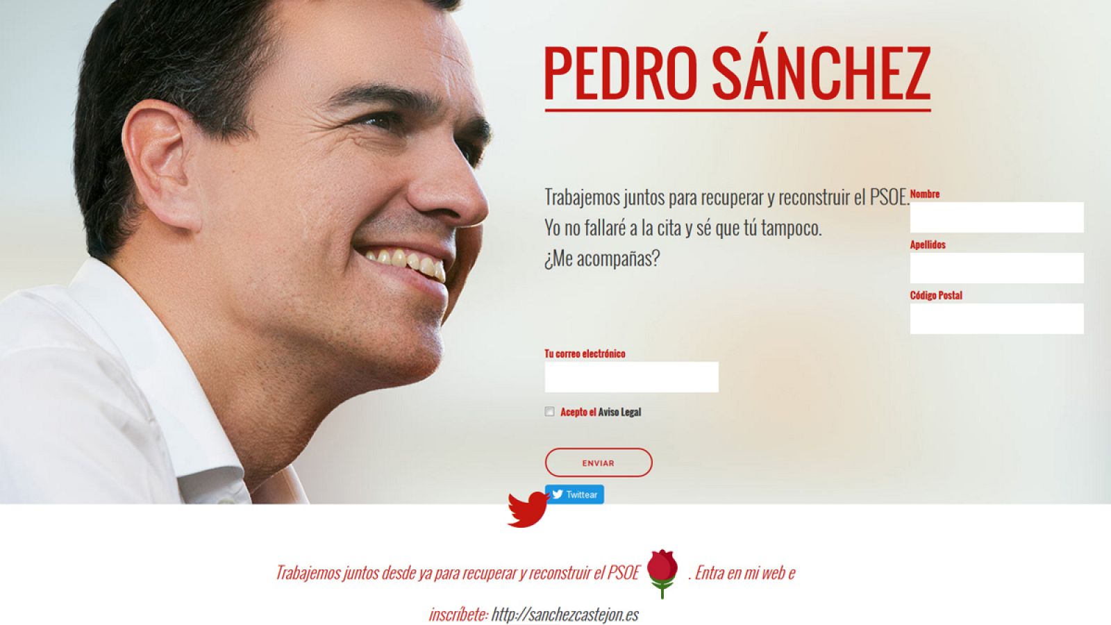 Página web "sanchezcastejon.es"