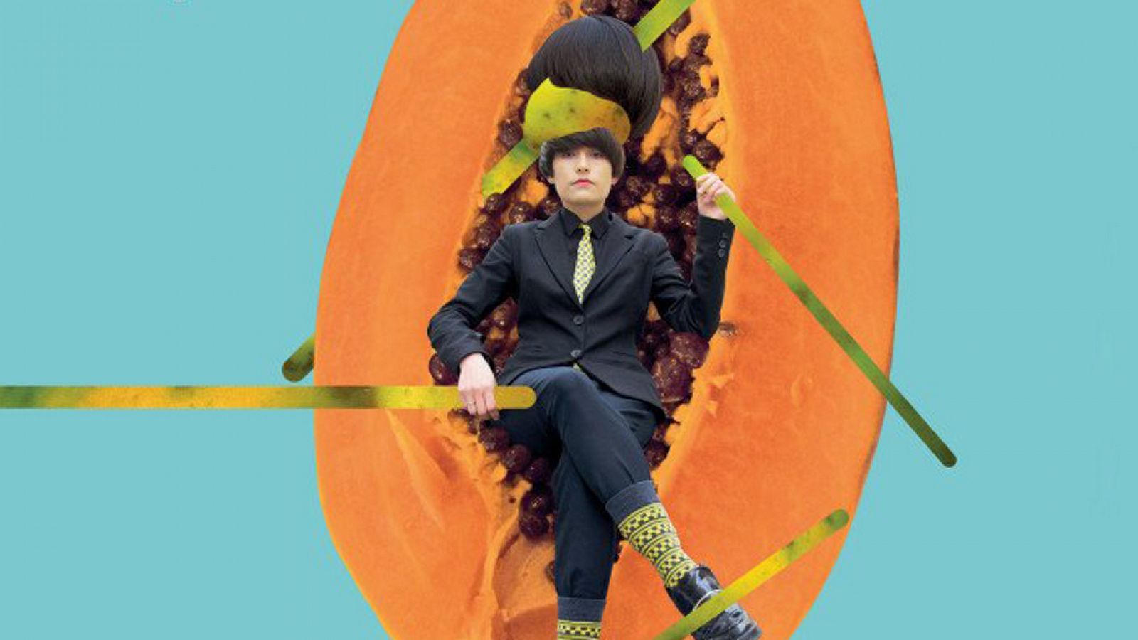 Imagen de la portada del primer disco de Papaya, 'No me quiero enamorar'.