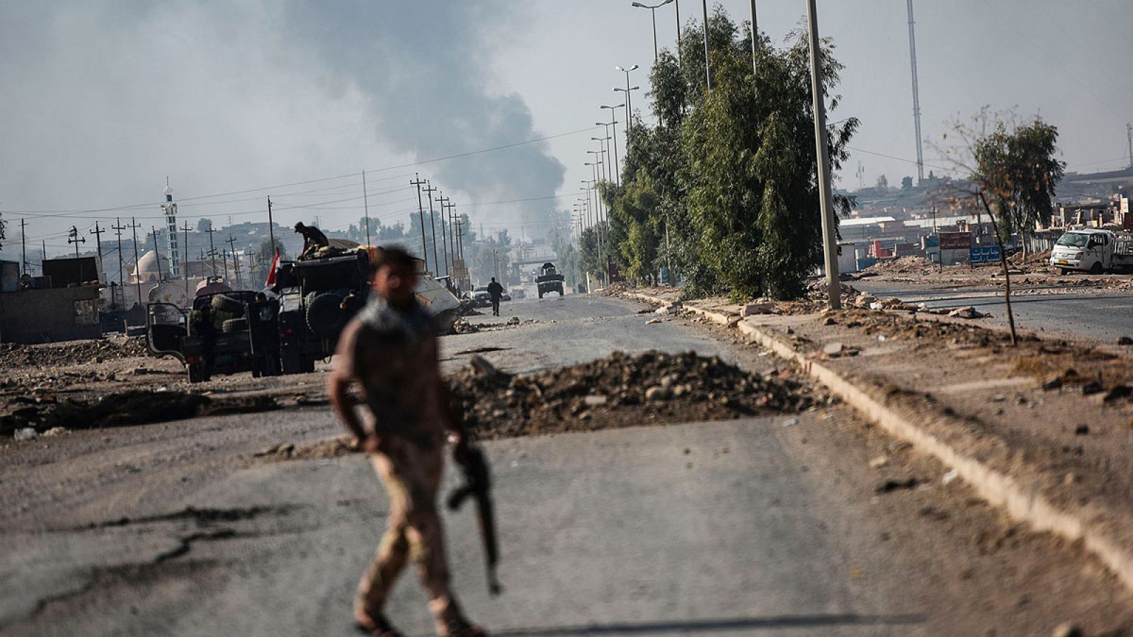 Avance de las tropas iraquíes en Mosul
