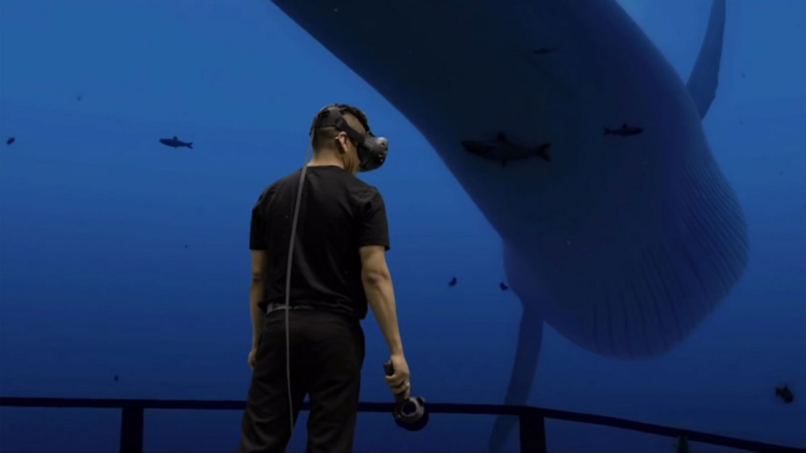 El casco de realidad virtual Vive permite una experiencia totalmente inmersiva.
