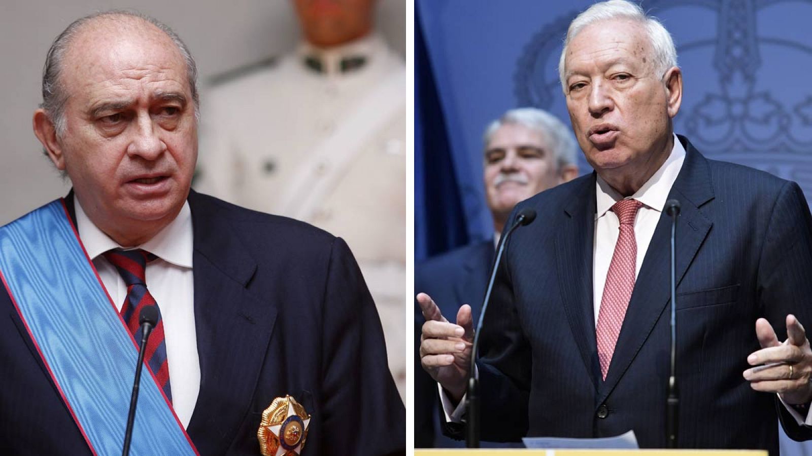 Los exministros Fernández Díaz y García Margallo.