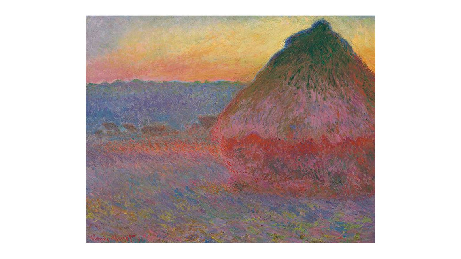 Una imagen de archivo de la pintura Meule, de Claude Monet.
