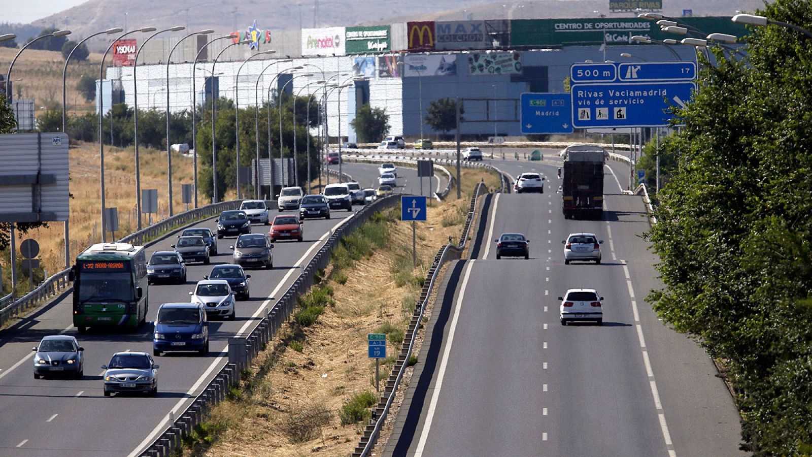 Imagen de archivo de tráfico en Madrid