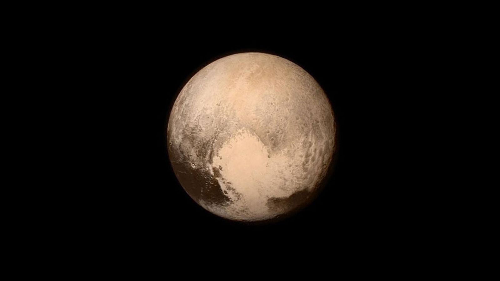 Imagen del planeta enano Plutón.