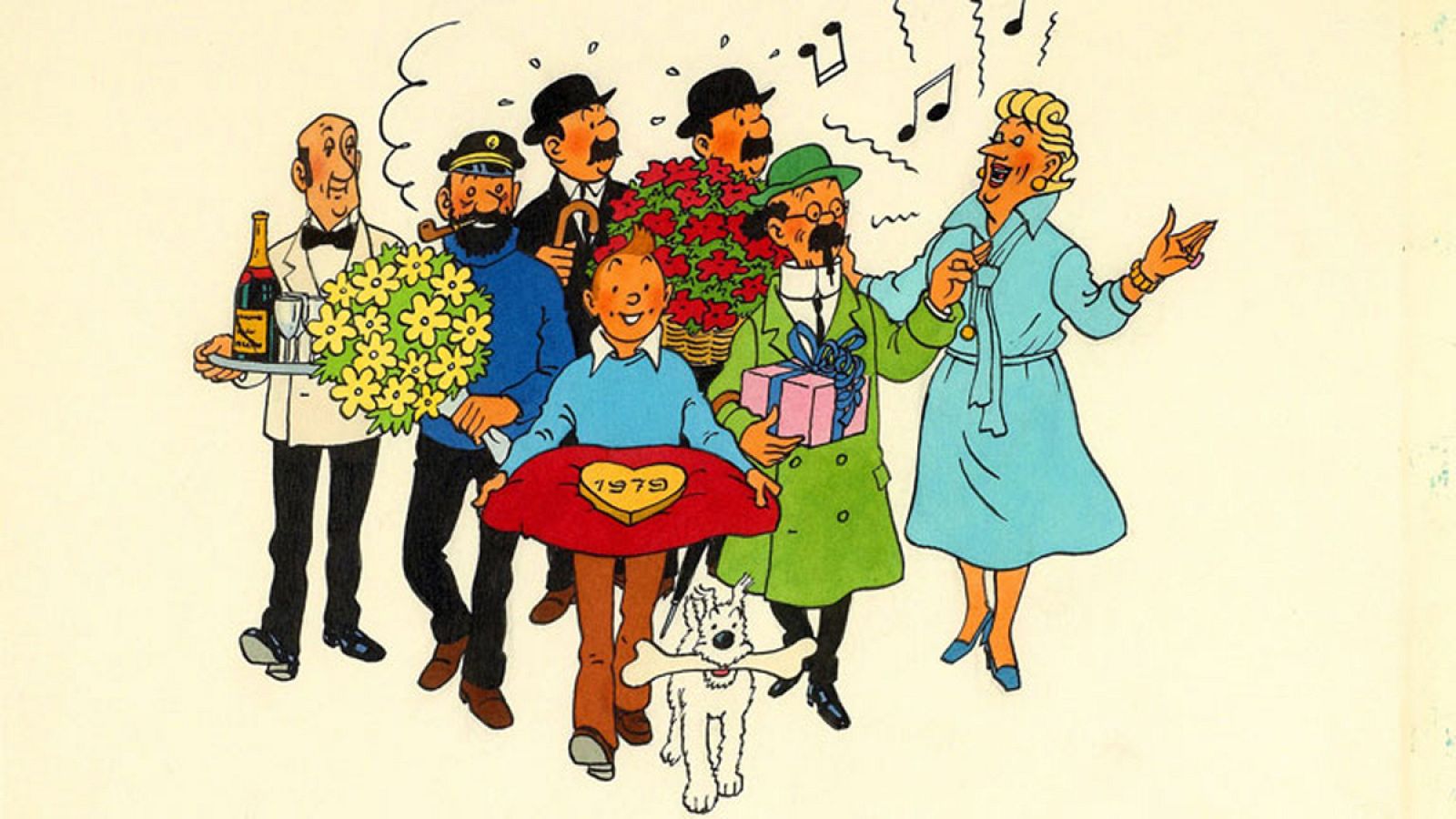 Ilustración e Tintin, facilitada por Herge/Moulinsart
