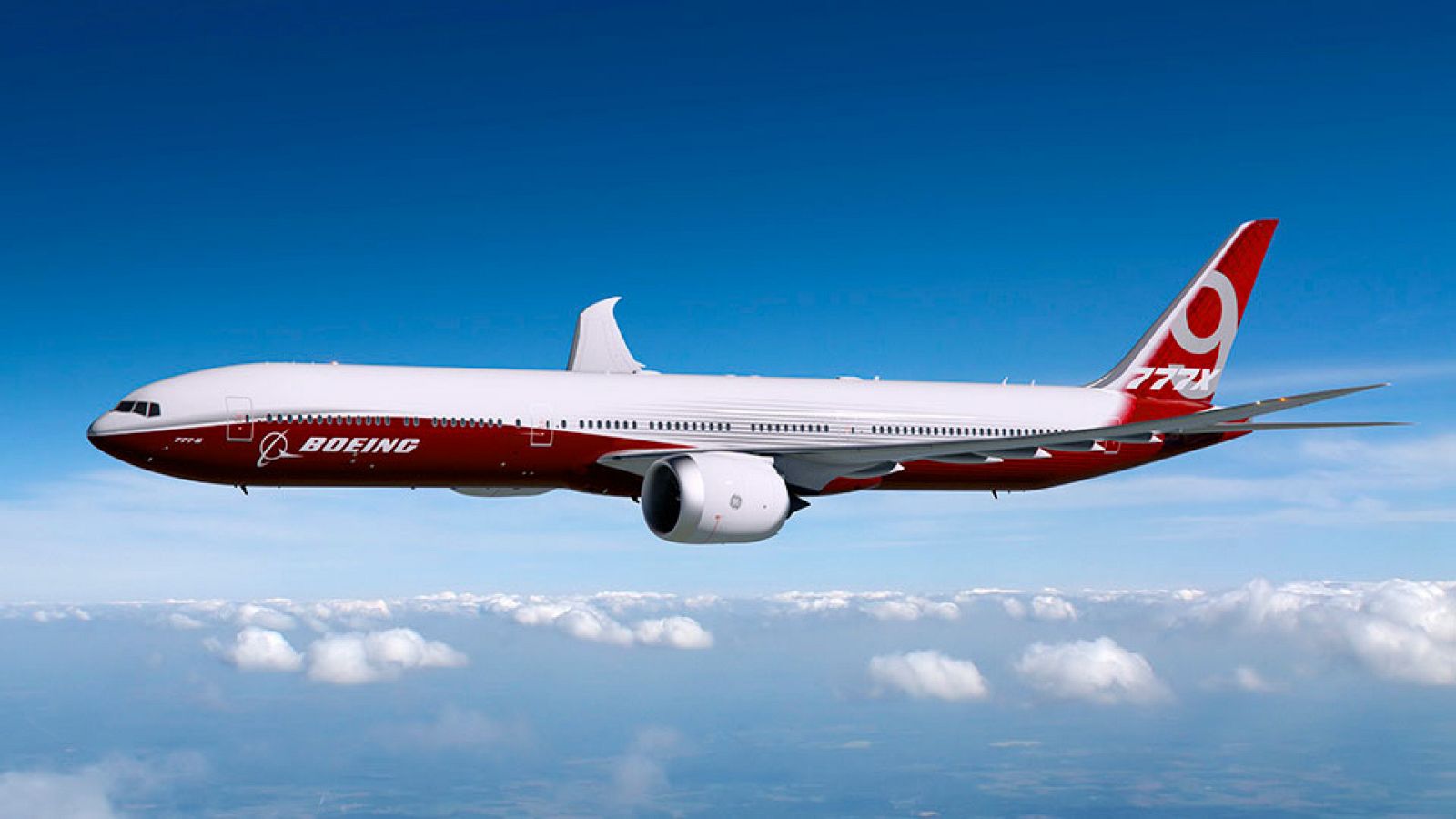 Imagen de Boeing sobre el nuevo modelo 777X que está construyendo