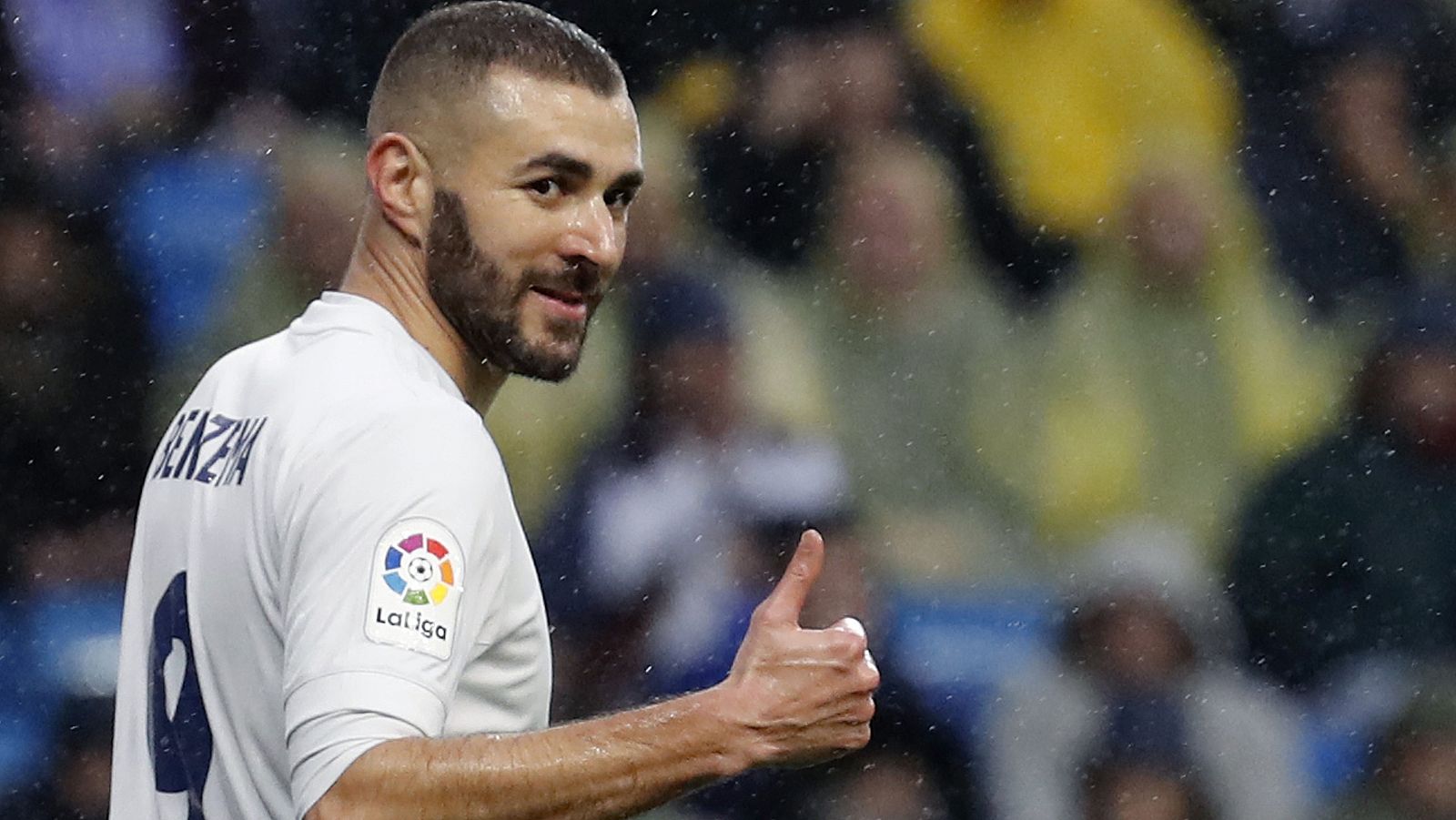 El delantero francés del Real Madrid Karim Benzema