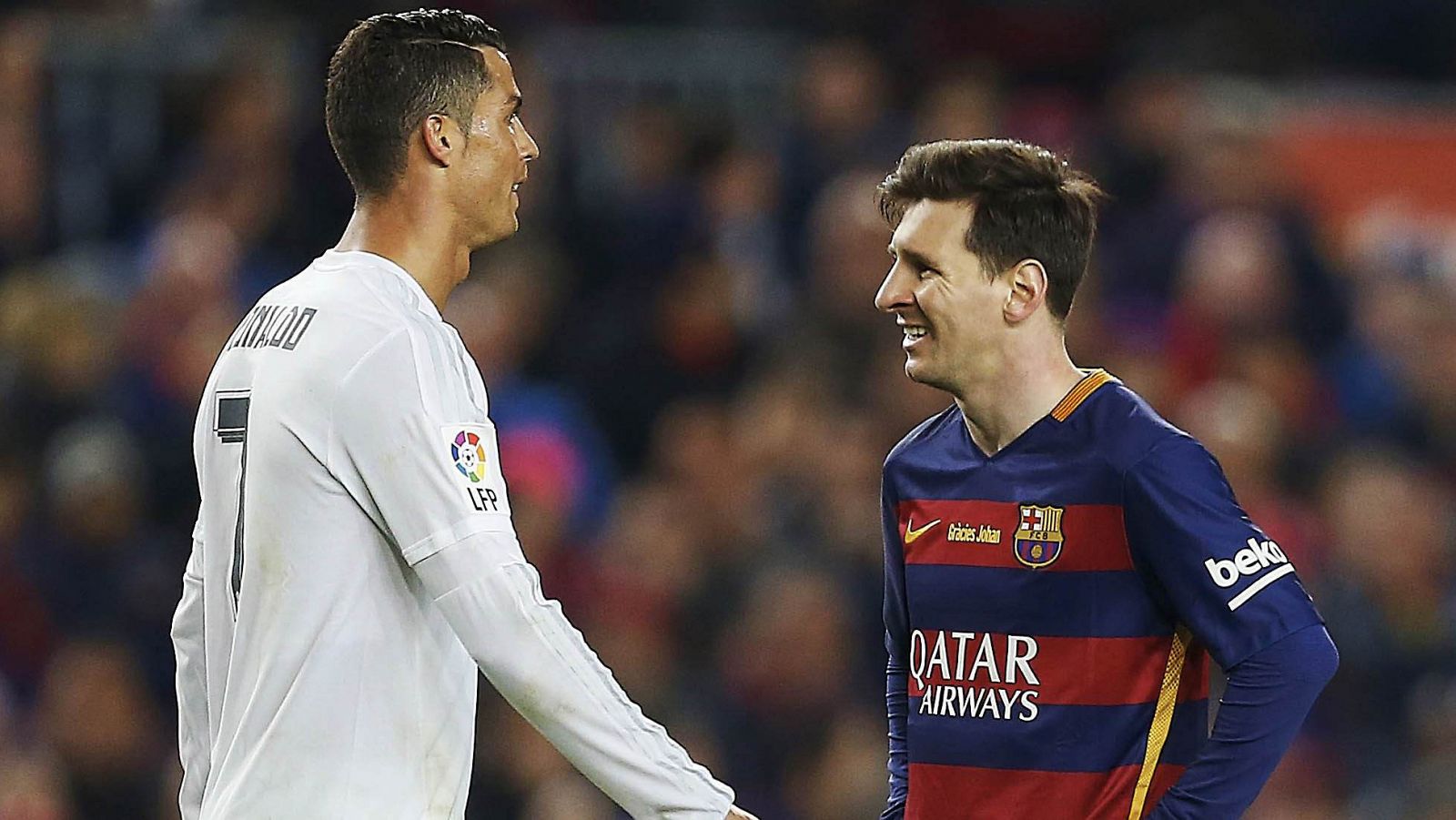 Cristiano Ronaldo y Leo Messi, en una imagen del último Clásico liguero