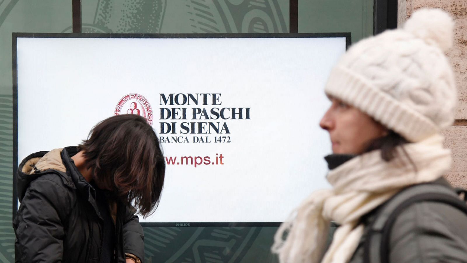 Una oficina de Banca Monte dei Paschi en Roma