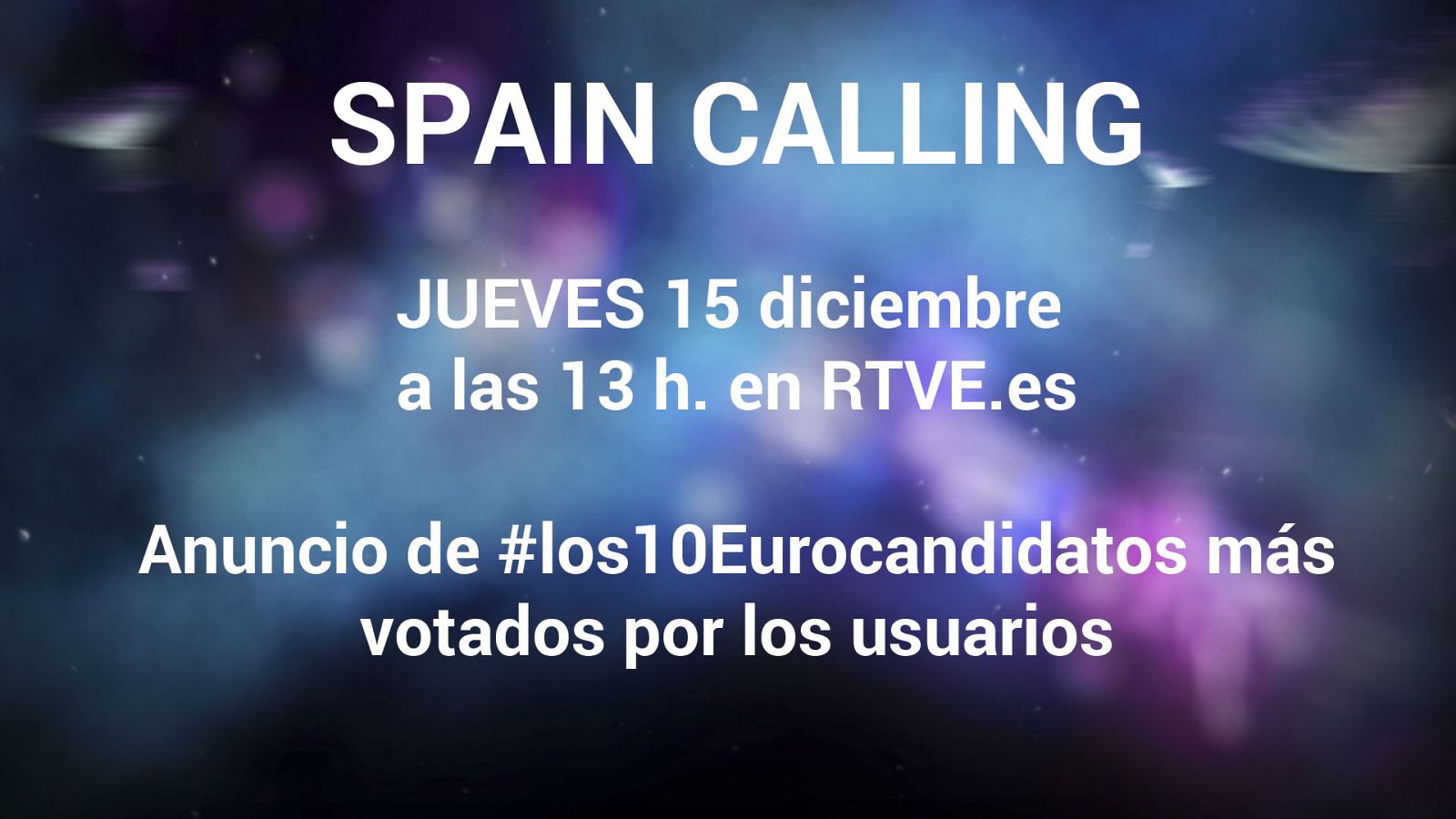 Este 15 de diciembre, nueva entrega de 'Spain Calling'