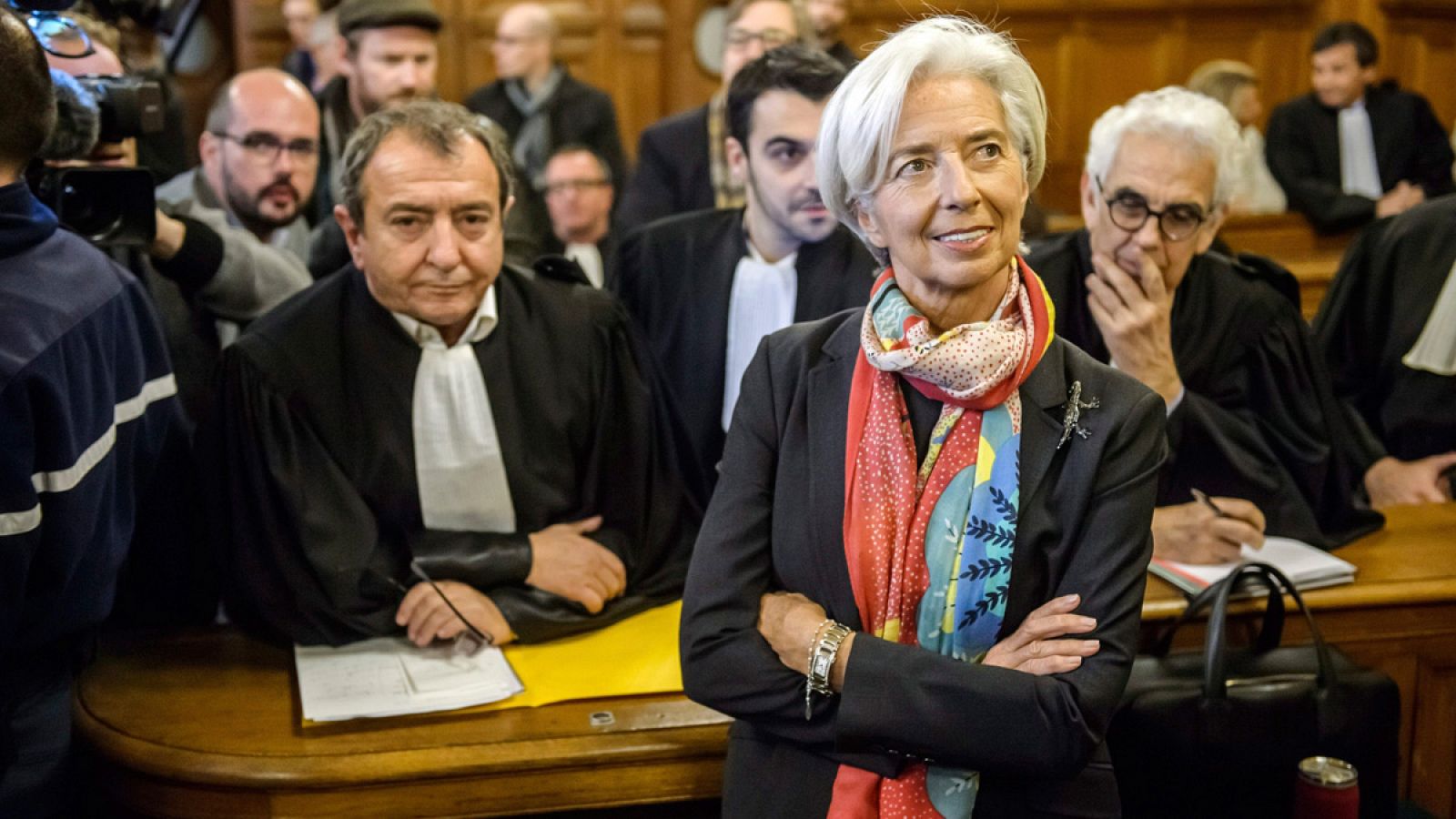 Christine Lagarde, en la Corte de Justicia en París.