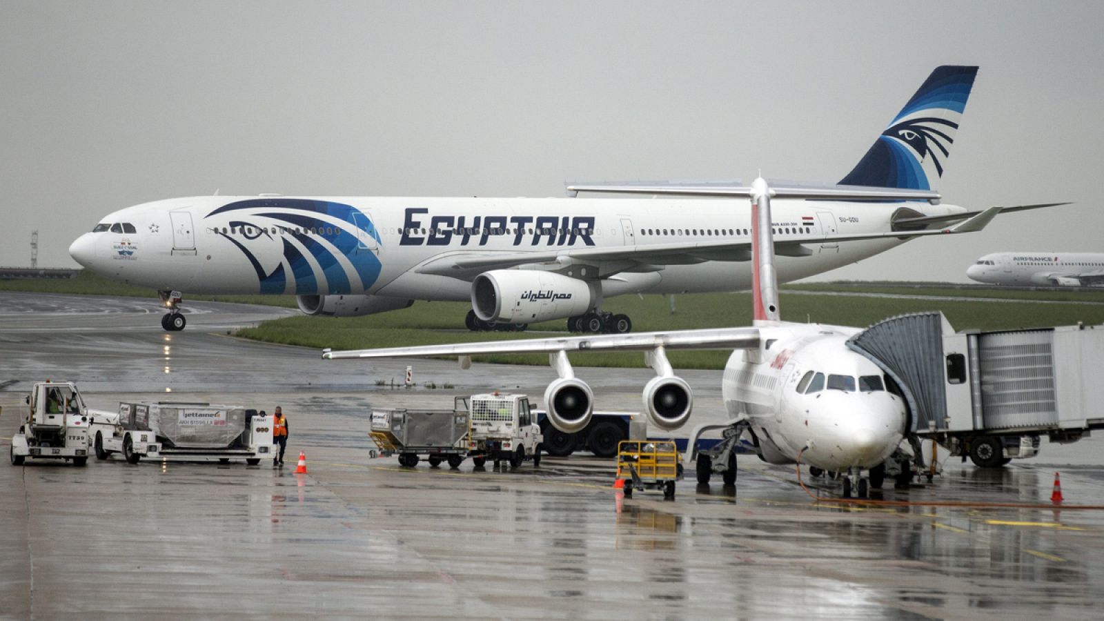 Un Airbus A330 de la aerolínea Egyptair.