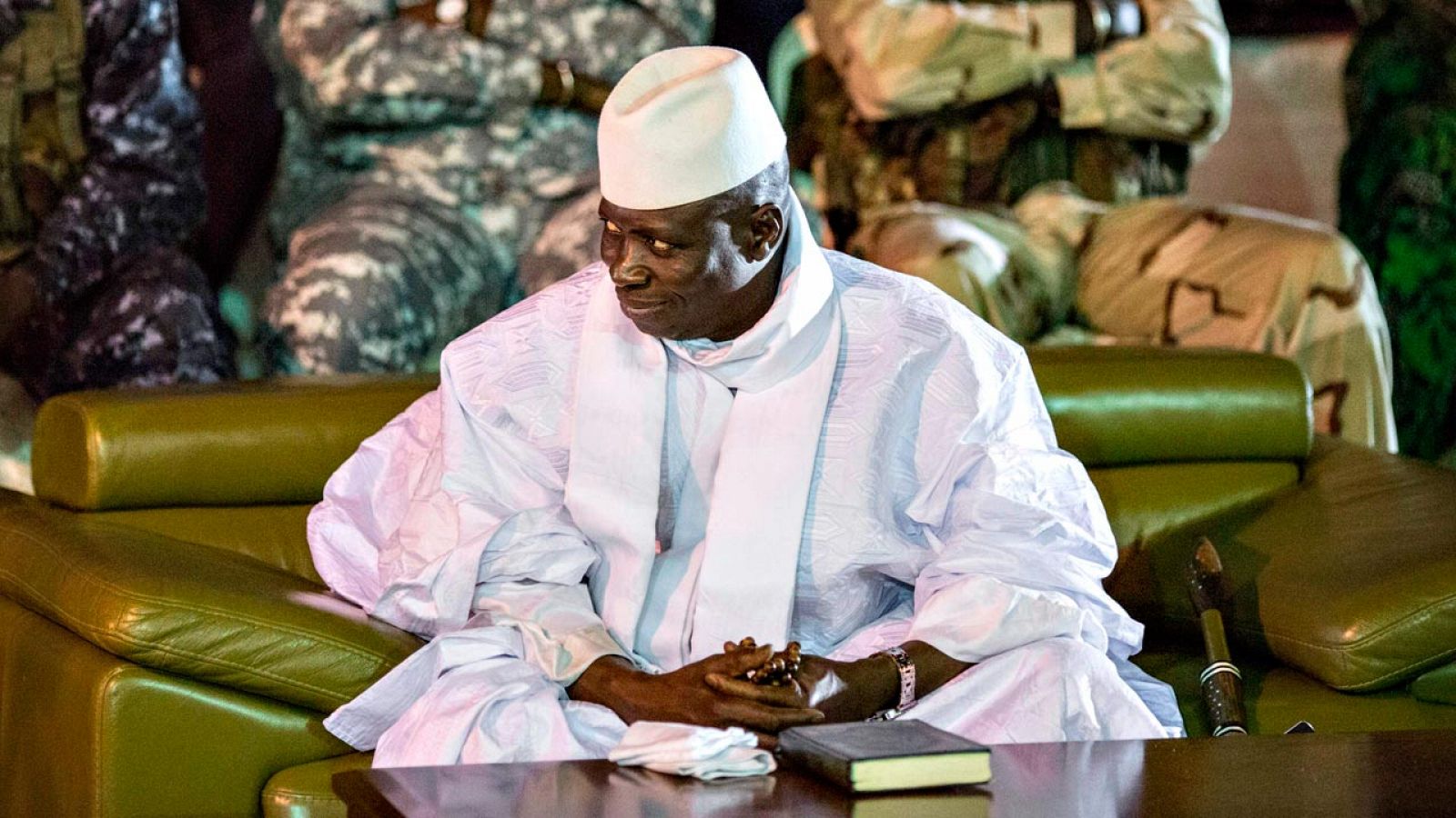 El presidente saliente de Gambia, Yahya Jammeh